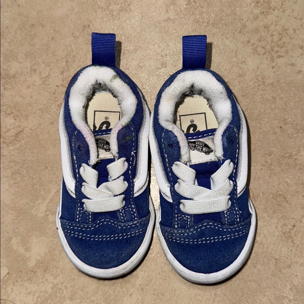 Vans Kids Navy and White Sneakers